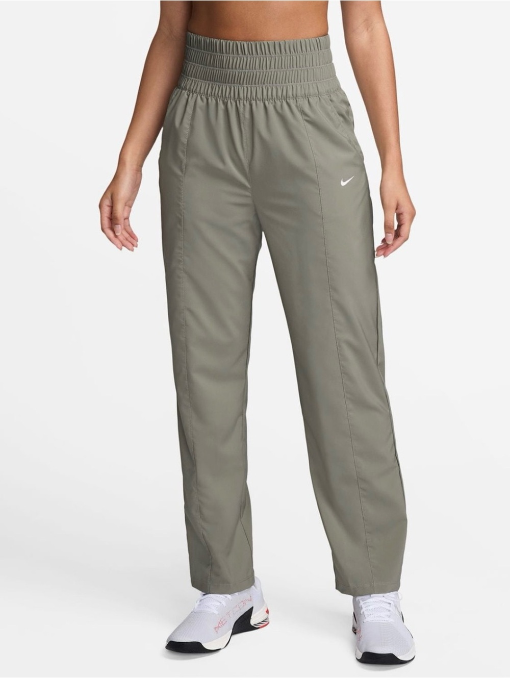 Nike Women's In Mauve Jogger Pants with Smocked Waist